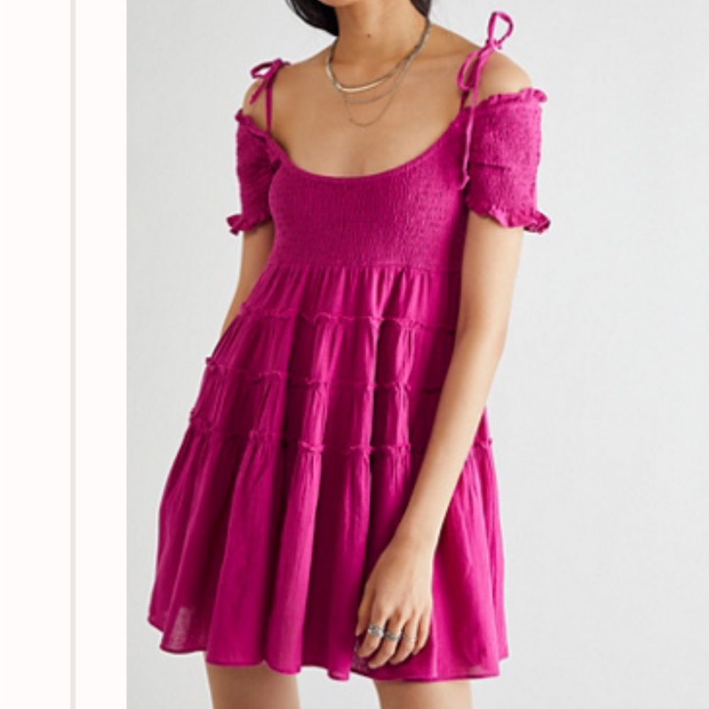 Free People Happy with you mini dress in azalea size XS